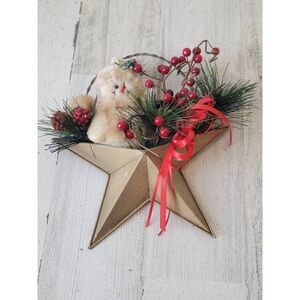 Snowman mistletoe star ornament hanging decor home xmas